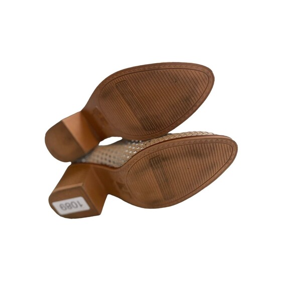 Time And Tru Womens Beige Heels Round Toe Shoes Sz 10 M Slip On Clogs EUC - Picture 9 of 14